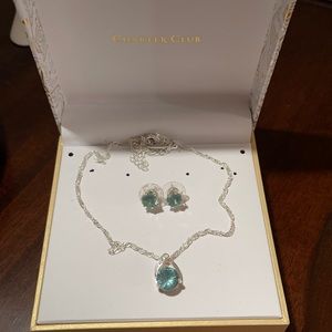 Earrings & necklace set.